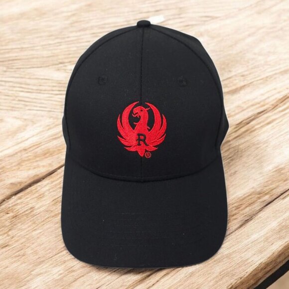 Ruger Embroidered Red Logo Strapback Cap Trucker Baseball Hat NWOT - Picture 1 of 14